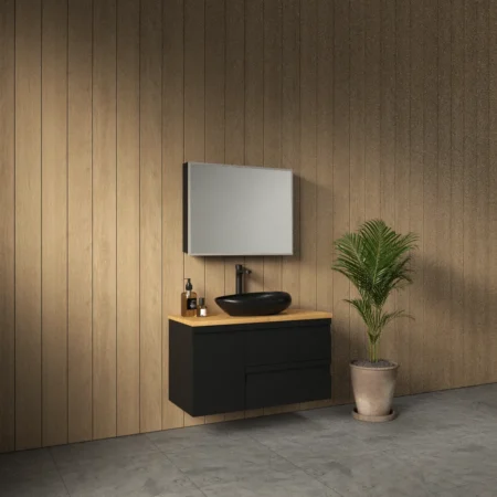 ארון אמבט מיכאל עם משטח בוצ'ר