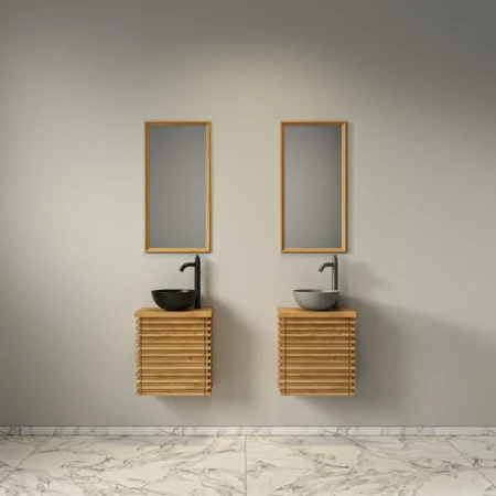 ארון אמבט לואיס עץ בוצר