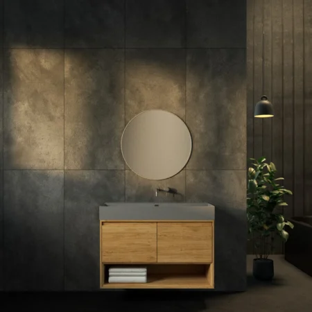 ארון אמבט צ'רלסטון עם כיור אלפא