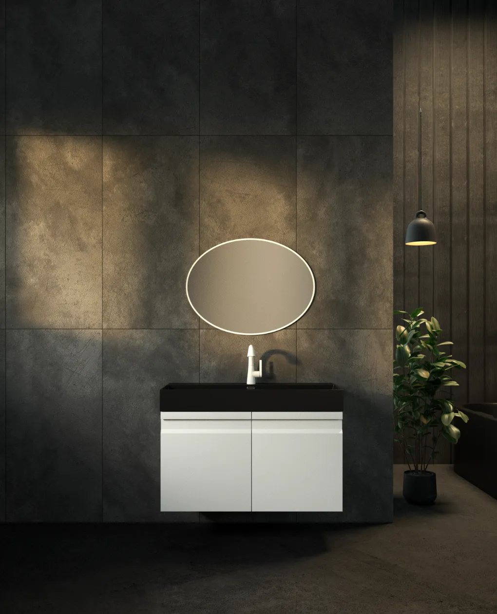 ארון אמבט אוסטין עם כיור אלפא