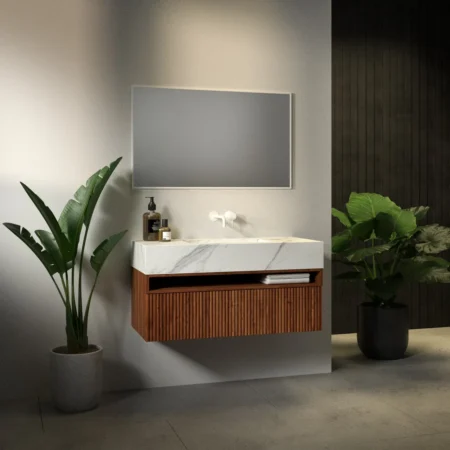 ארון אמבט איביזה עם כיור גרניט