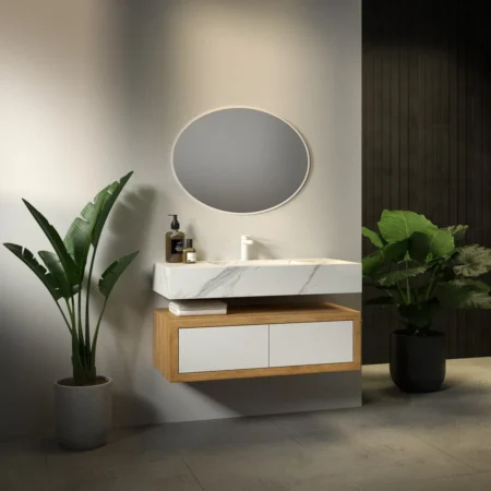 ארון אמבט אריזונה עם כיור גרניט