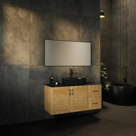 ארון אמבט ורונה עם משטח גרניט