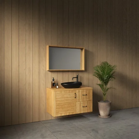 ארון אמבט טורינו עם משטח בוצ'ר