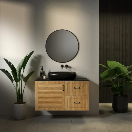 ארון אמבט טורינו עם משטח גרניט