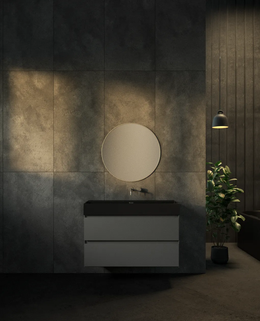 ארון אמבט טרוויזו עם כיור אלפא