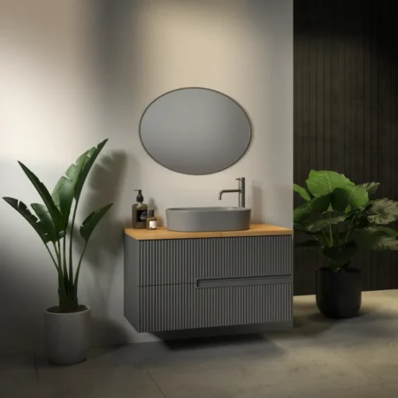 ארון אמבט לונדון עם משטח בוצ'ר