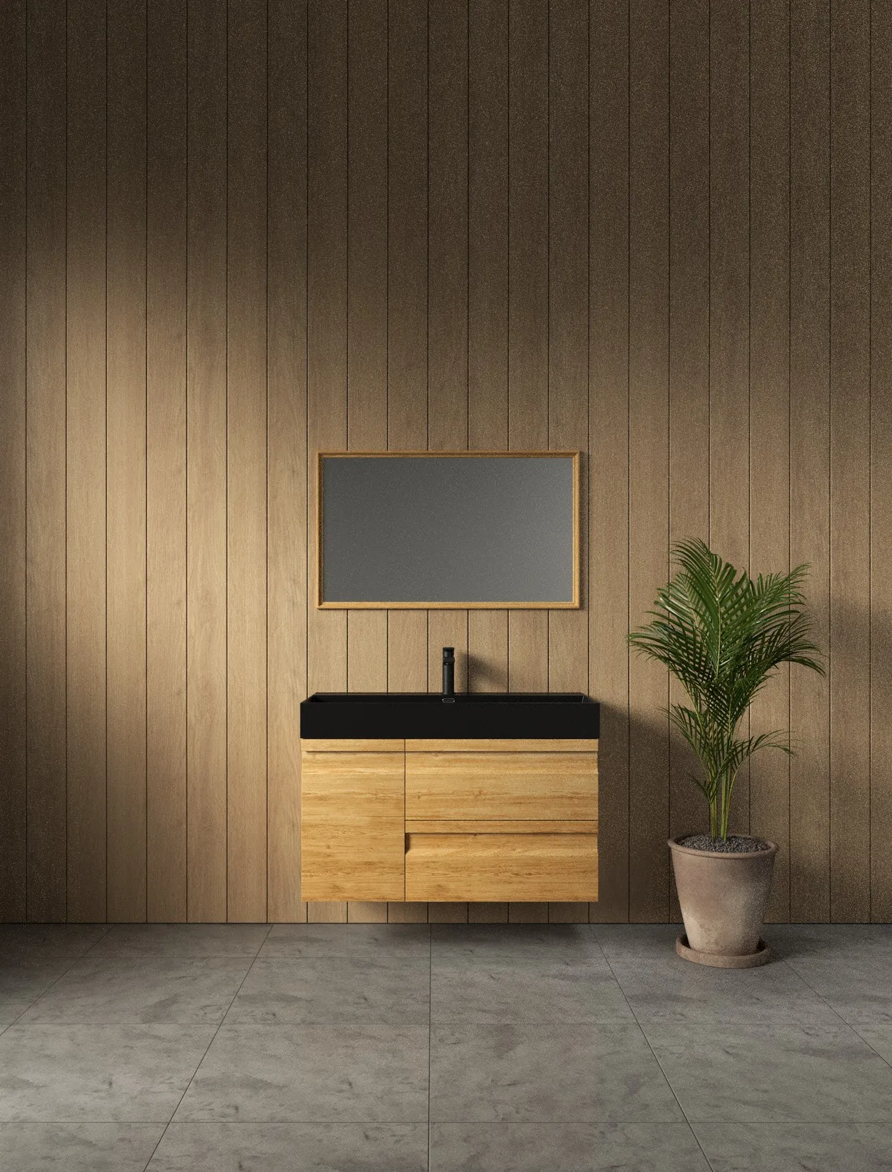 ארון אמבט מיכאל עם כיור אלפא