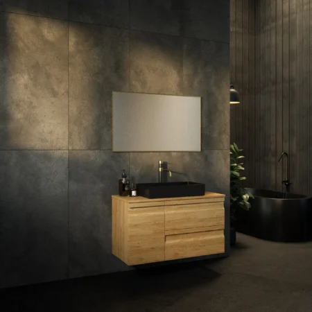 ארון אמבט מיכאל עם משטח בוצ'ר