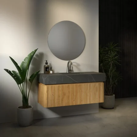 ארון אמבט מעיין עם כיור גרניט