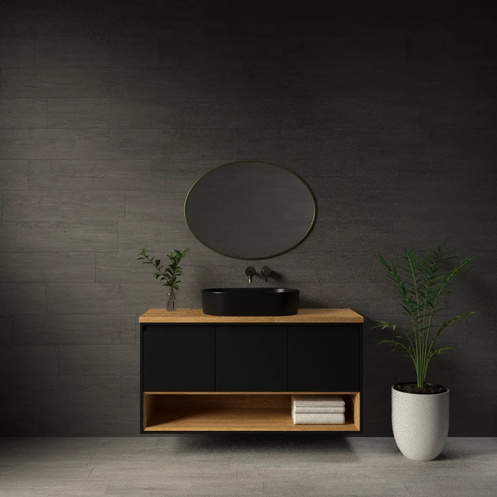 ארון אמבט ניו אורלינס עם משטח בוצ'ר