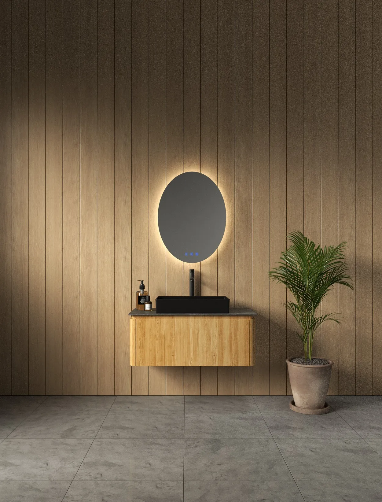 ארון אמבט סביליה עם משטח גרניט