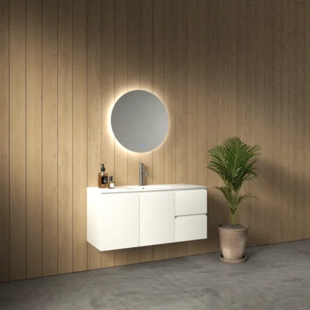 ארון אמבט סובאנה עם כיור חרס אינטגרלי