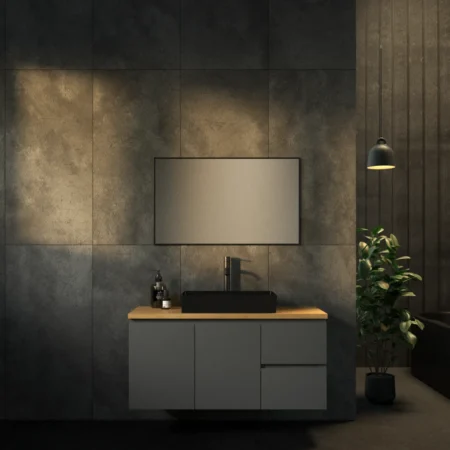 ארון אמבט סובאנה עם משטח בוצ'ר