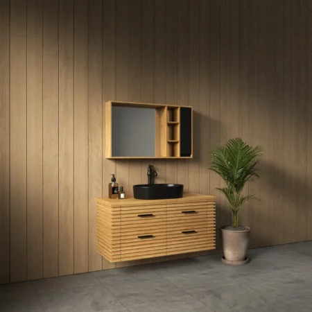 ארון אמבט סלבדור עם משטח בוצ'ר