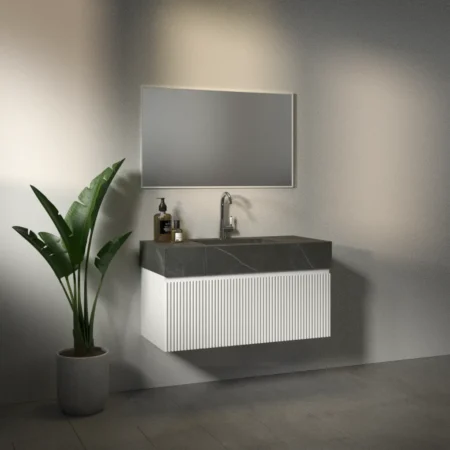 ארון אמבט סן דייגו עם כיור גרניט פורצלן