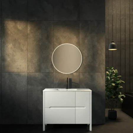 ארון אמבט סן פרנסיסקו עם כיור חרס אינטגרלי