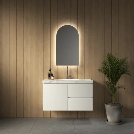 ארון אמבט פומפיי עם כיור גרניט פורצלן