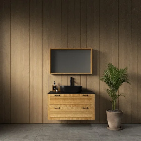 ארון אמבט פלרמו עם משטח גרניט