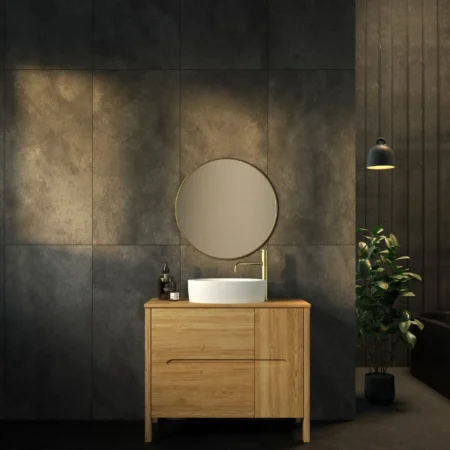 ארון אמבט קווינס עם משטח בוצ'ר