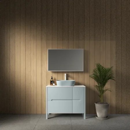 ארון אמבט קווינס עם משטח גרניט פורצלן