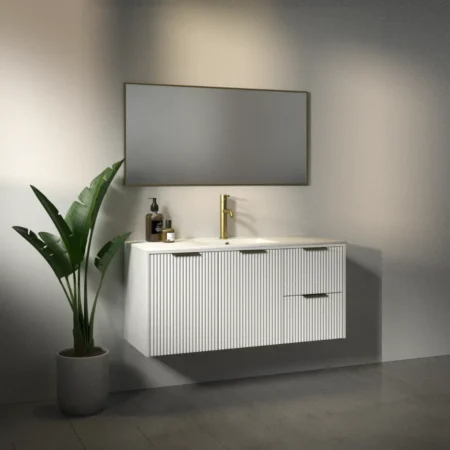 ארון אמבט קוסמוי עם כיור חרס אינטגרלי