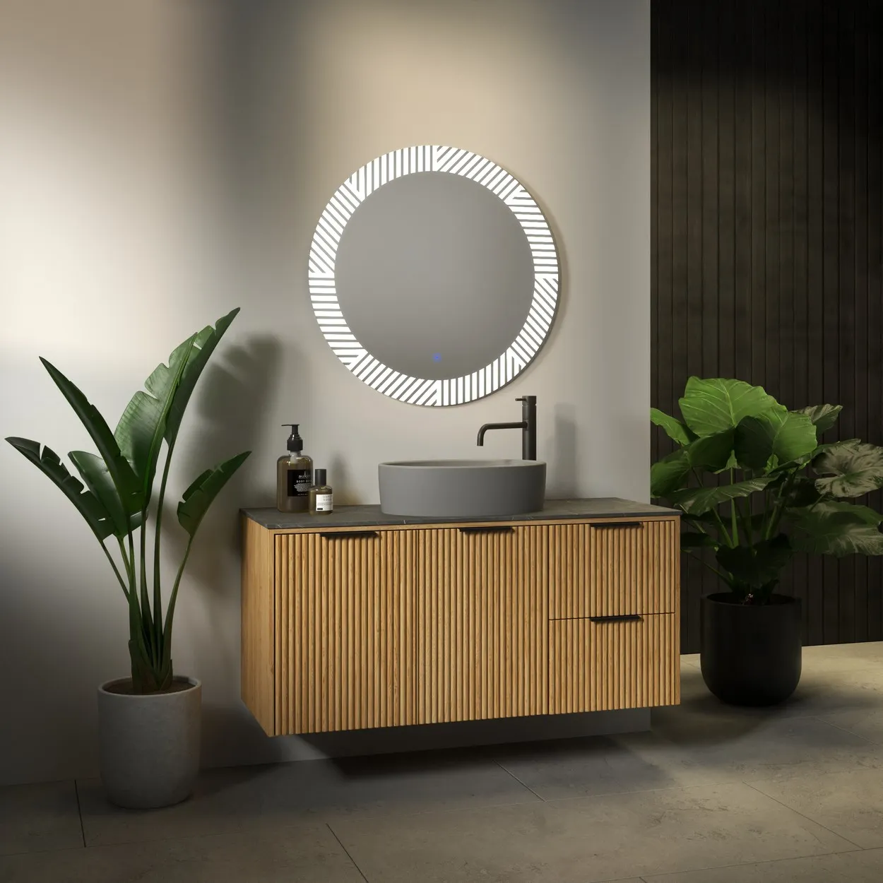 ארון אמבט קוסמוי עם משטח גרניט