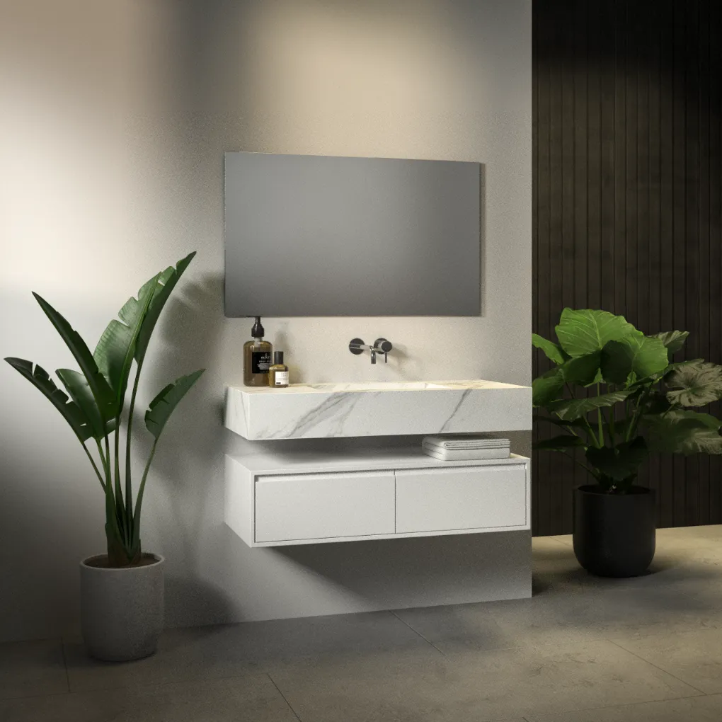 ארון אמבט קמילה עם כיור גרניט