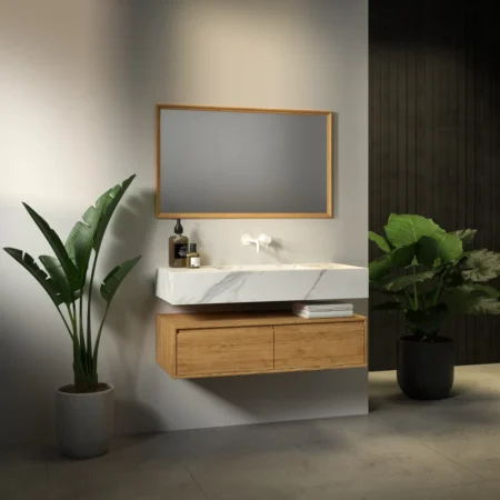 ארון אמבט קמילה עם כיור גרניט