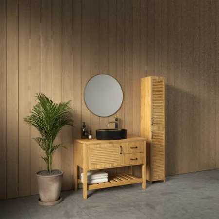 ארון אמבט רומא עם משטח בוצ'ר