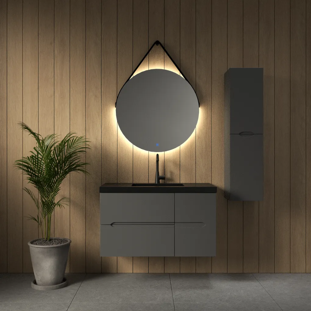 ארון אמבט רועי עם כיור גרניט