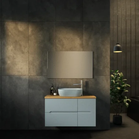 ארון אמבט רועי עם משטח בוצ'ר