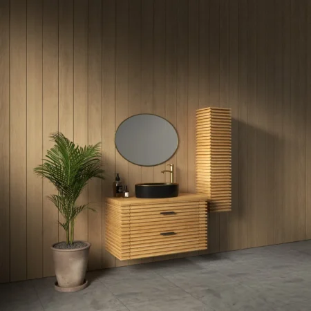 ארון אמבט ריו עם משטח בוצ'ר