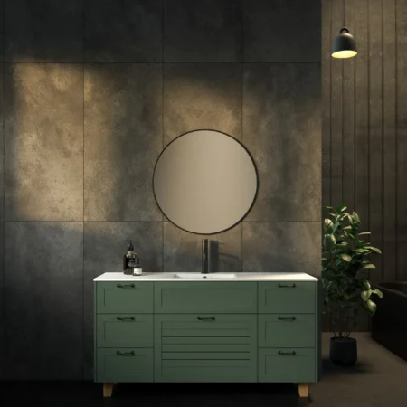 ארון אמבט וושינגטון עם כיור חרס אנטגרלי