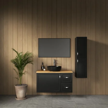 ארון אמבט טורינו עם משטח בוצ'ר