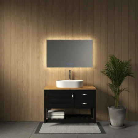 ארון אמבט לורטו עם משטח בוצ'ר