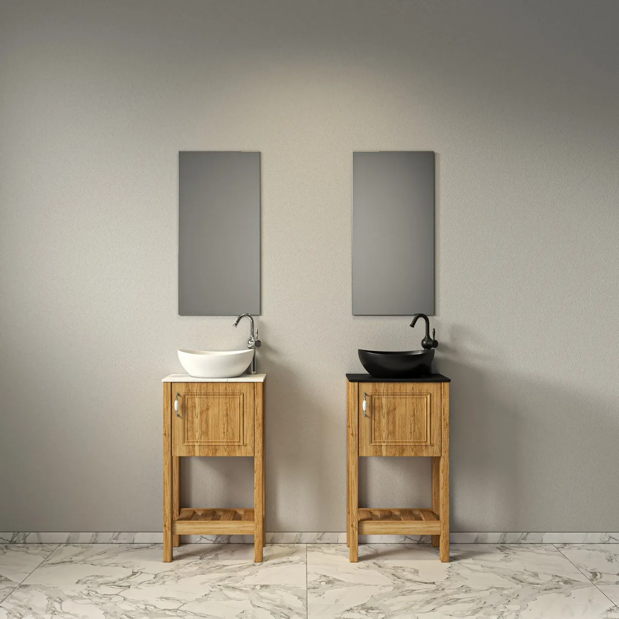 ארון אמבט ליב עץ