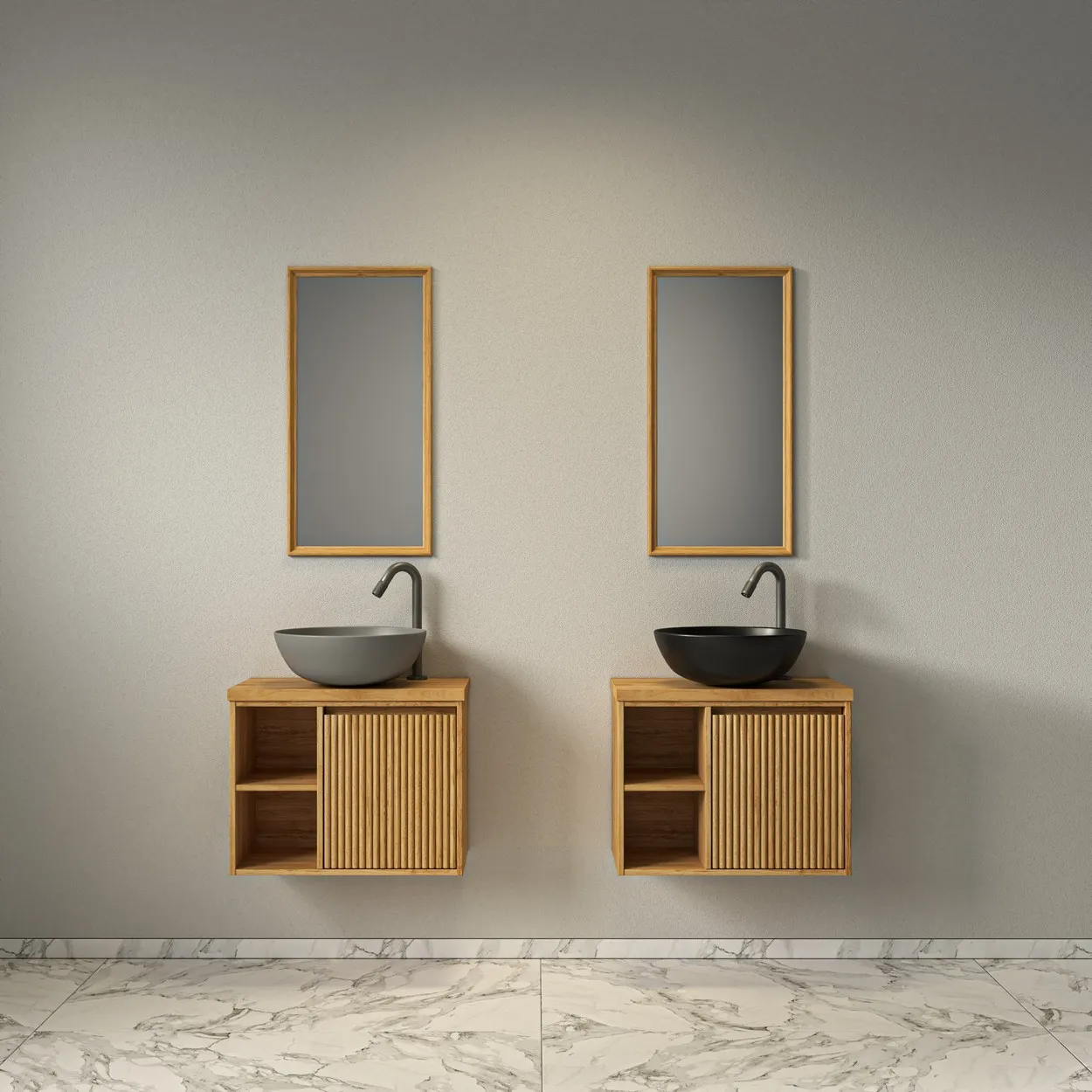 ארון אמבט תבור עץ